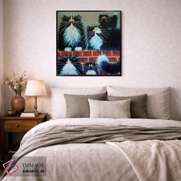 تابلو دکوراتیو دیوار مخصوص گربه ها اثر کیم هاسکینز - D5B