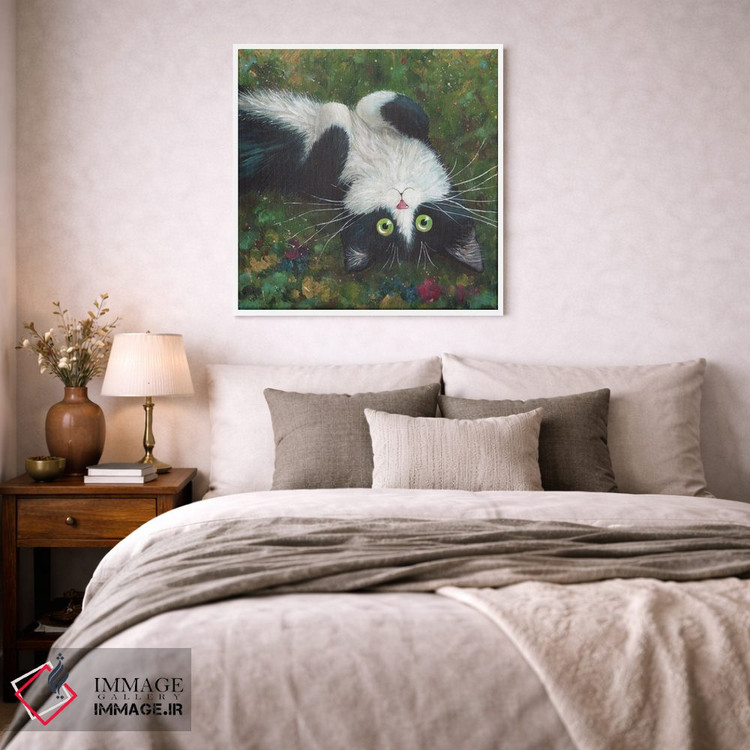 تابلو دکوراتیو شکم پشمالو اثر کیم هاسکینز - D1W