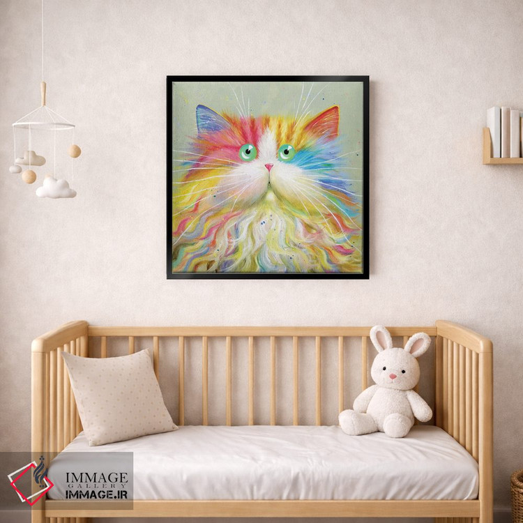 تابلو دکوراتیو موستاشو اثر کیم هاسکینز - D2B