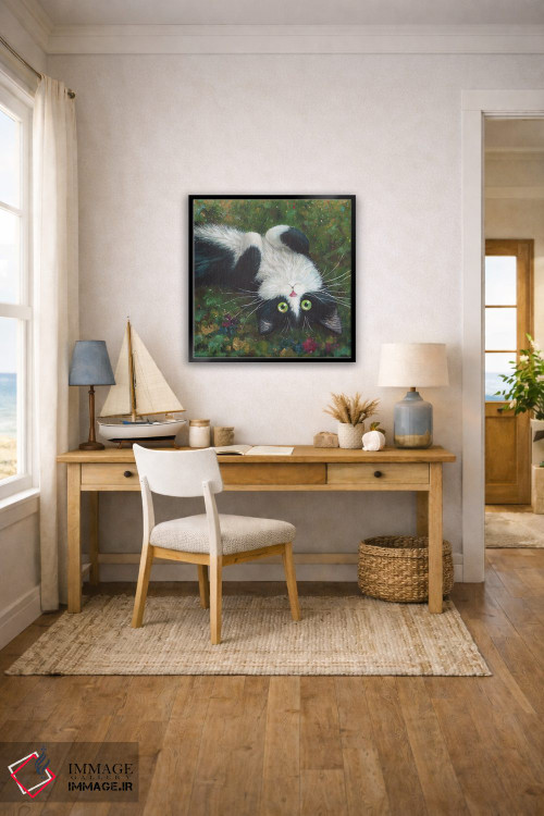 تابلو دکوراتیو شکم پشمالو اثر کیم هاسکینز - D3B