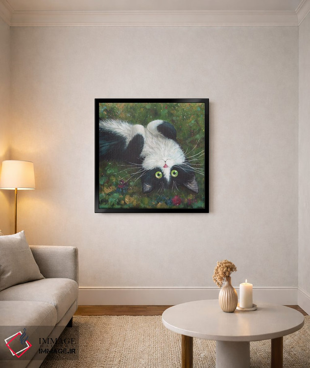 تابلو دکوراتیو شکم پشمالو اثر کیم هاسکینز - D4B