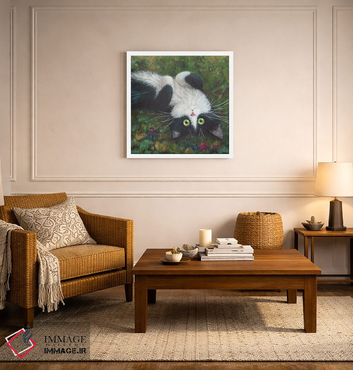 تابلو دکوراتیو شکم پشمالو اثر کیم هاسکینز - D5W