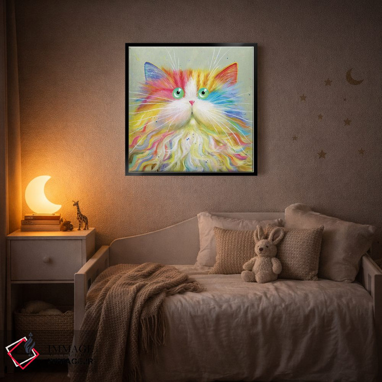 تابلو دکوراتیو موستاشو اثر کیم هاسکینز - D4B