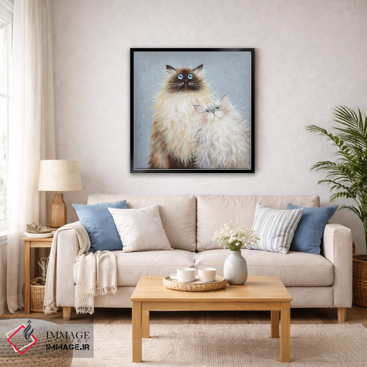 تابلو دکوراتیو سابرینا و سوفی اثر کیم هاسکینز - D5B