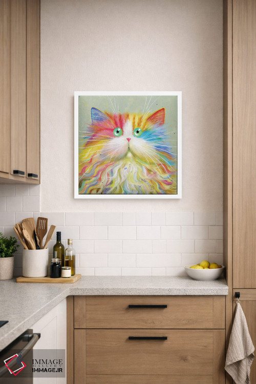 تابلو دکوراتیو موستاشو اثر کیم هاسکینز - D6W