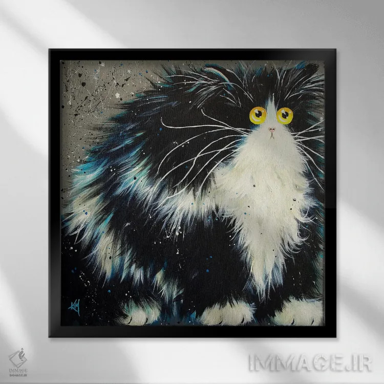 تابلو دکوراتیو برنارد اثر کیم هاسکینز - نمای قابدار مشکی