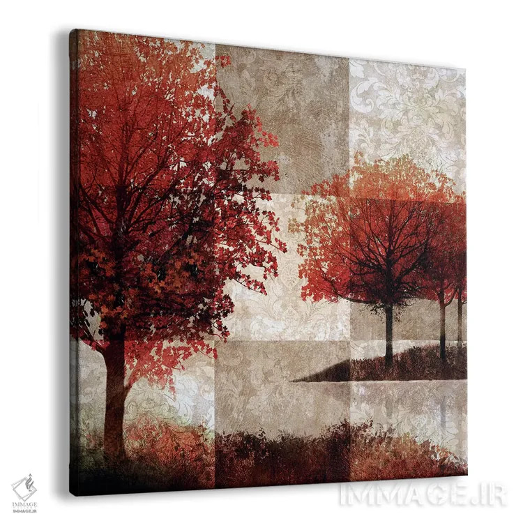 تابلو دکوراتیو دشت های الیسیون اثر کیت مالت - نمای پرسپکتیو محصول