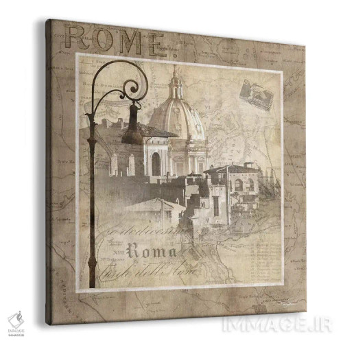 تابلو دکوراتیو زمانی که در رم هستی اثر کیت مالت - نمای پرسپکتیو محصول