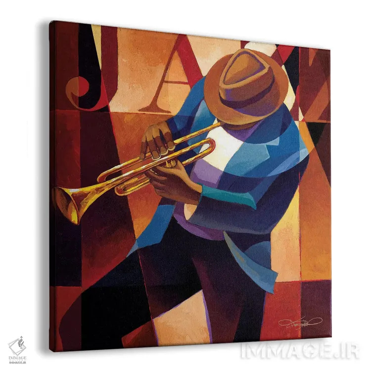 تابلو دکوراتیو سوئینگ اثر کیت مالت - نمای پرسپکتیو محصول