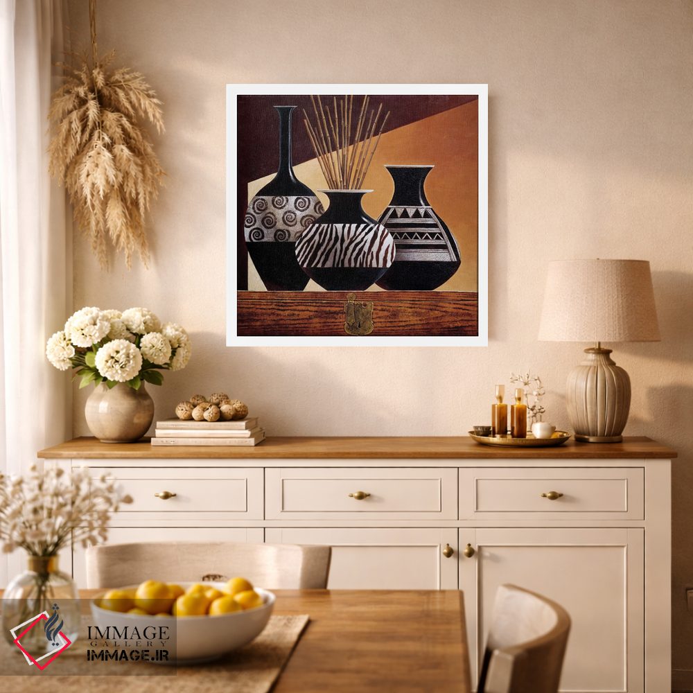 تابلو دکوراتیو نقش ها در آبنوس ۱ اثر کیت مالت - D1W