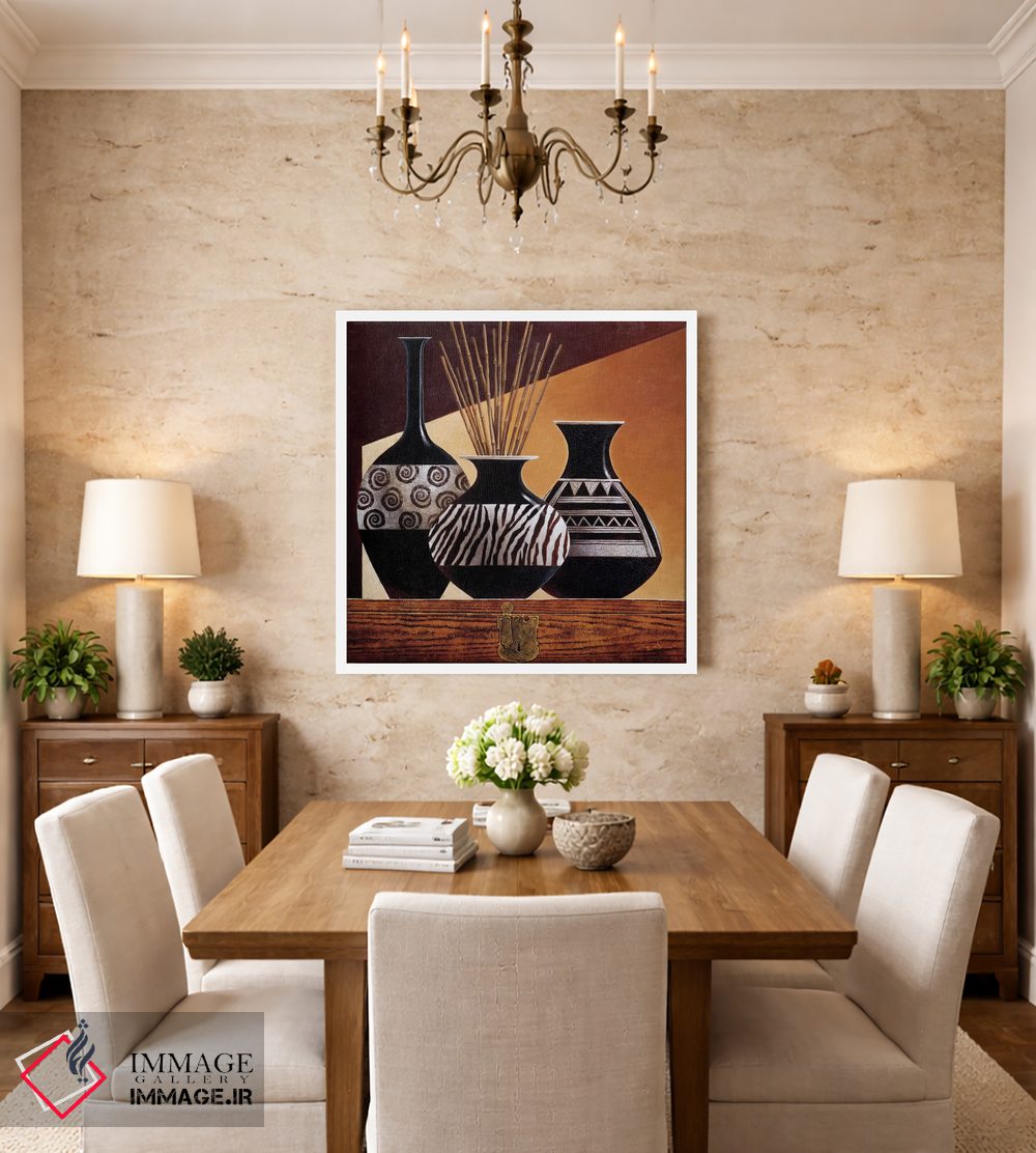 تابلو دکوراتیو نقش ها در آبنوس ۱ اثر کیت مالت - D2W