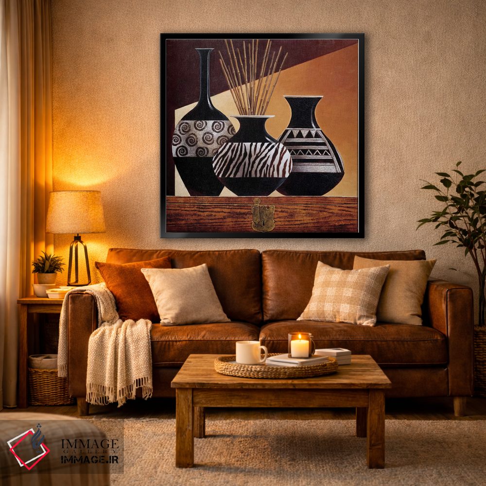 تابلو دکوراتیو نقش ها در آبنوس ۱ اثر کیت مالت - D4B