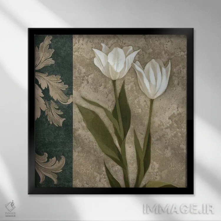 تابلو دکوراتیو کانتاتا ۲ اثر کیت مالت - نمای قابدار مشکی