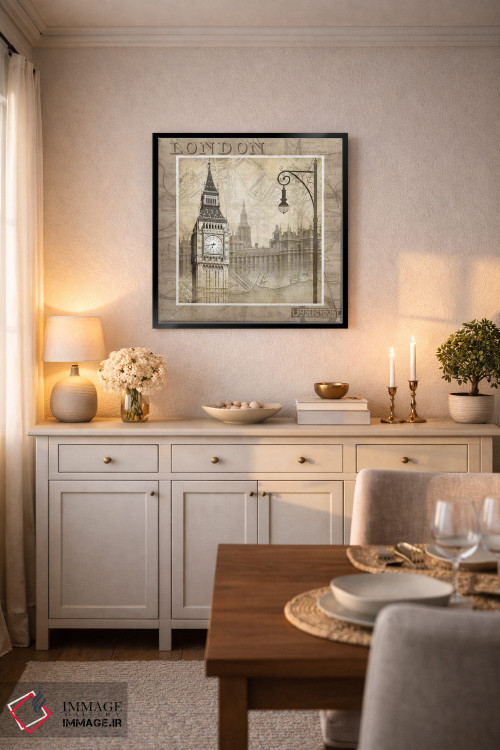 تابلو دکوراتیو لندن فرا می خواند اثر کیت مالت - D6B