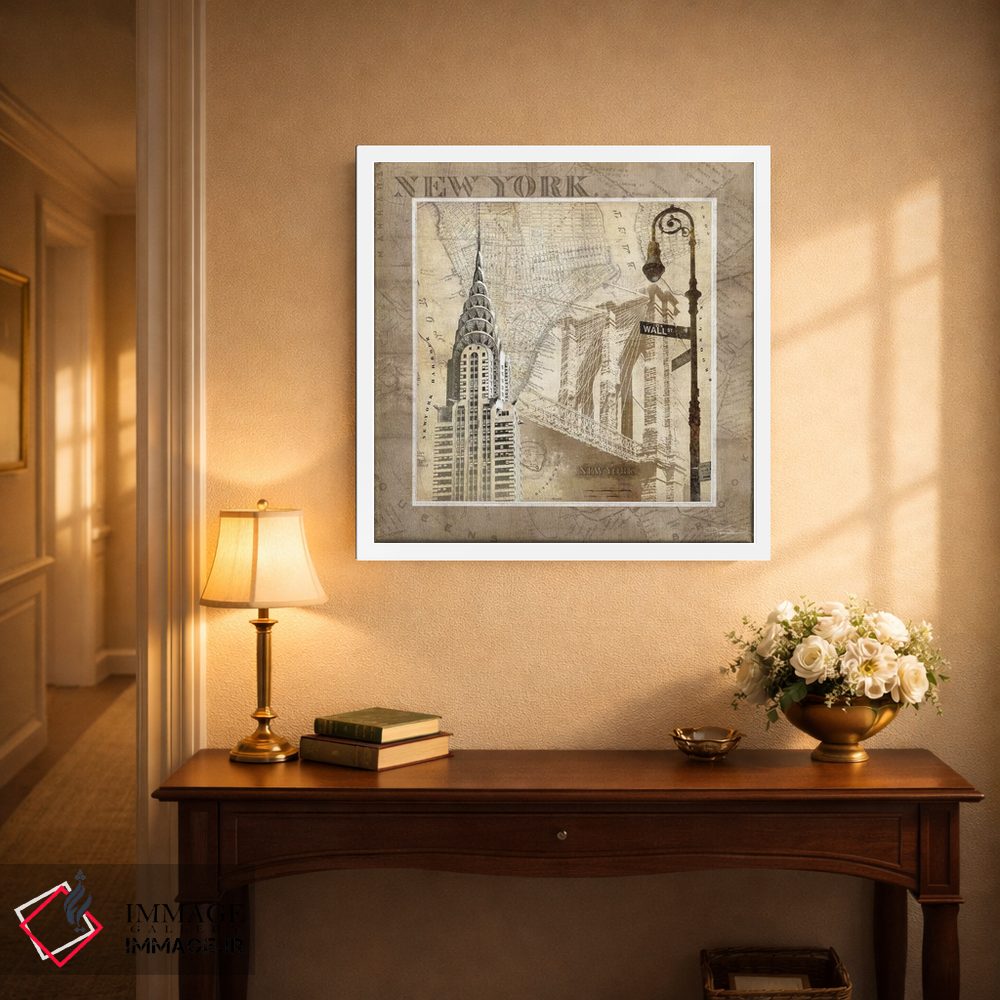 تابلو دکوراتیو سرناد نیویورک اثر کیت مالت - D1W