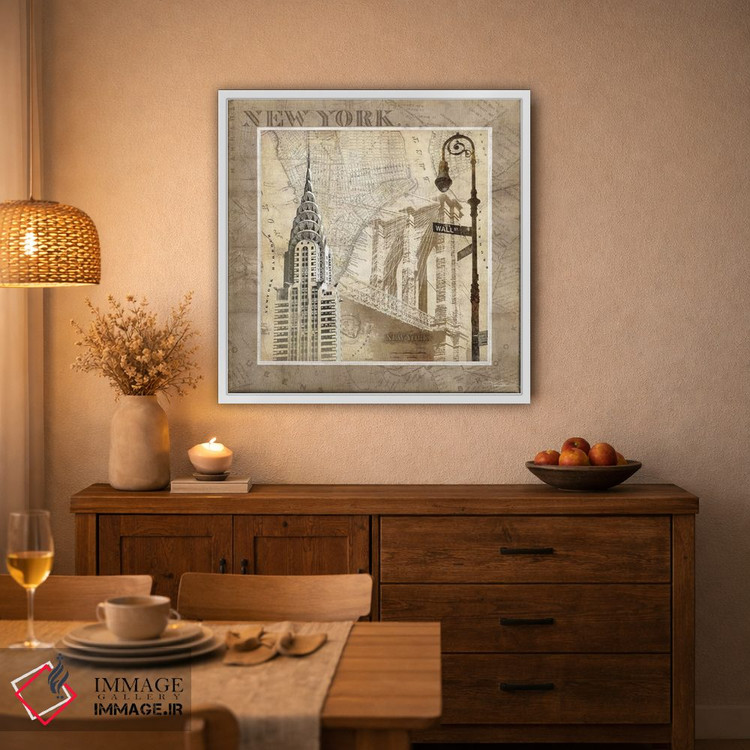 تابلو دکوراتیو سرناد نیویورک اثر کیت مالت - D2W