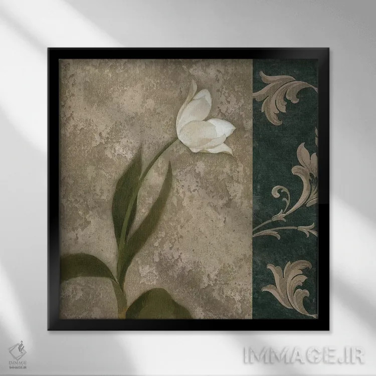 تابلو دکوراتیو کانتاتا ۱ اثر کیت مالت - نمای قابدار مشکی