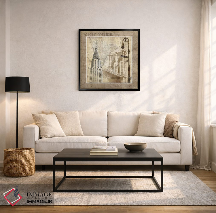 تابلو دکوراتیو سرناد نیویورک اثر کیت مالت - D3B