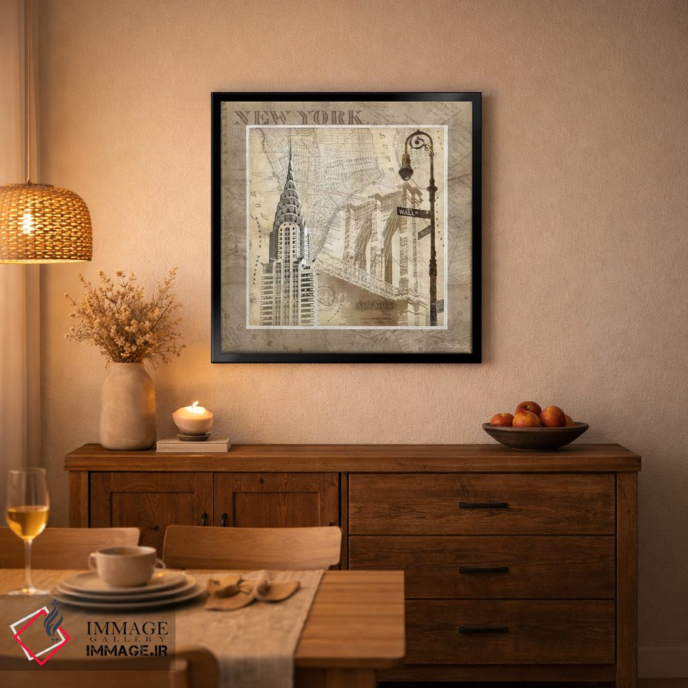 تابلو دکوراتیو سرناد نیویورک اثر کیت مالت - D4B
