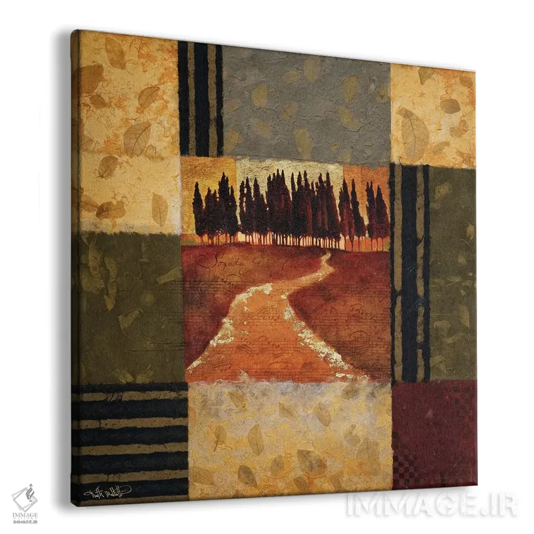 تابلو دکوراتیو راپسودی روستایی اثر کیت مالت - نمای پرسپکتیو محصول