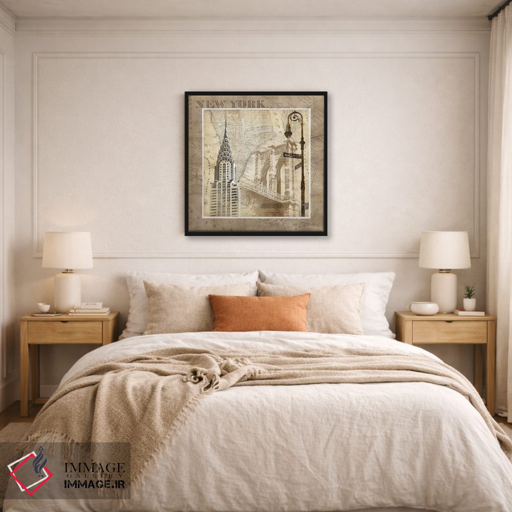 تابلو دکوراتیو سرناد نیویورک اثر کیت مالت - D6B