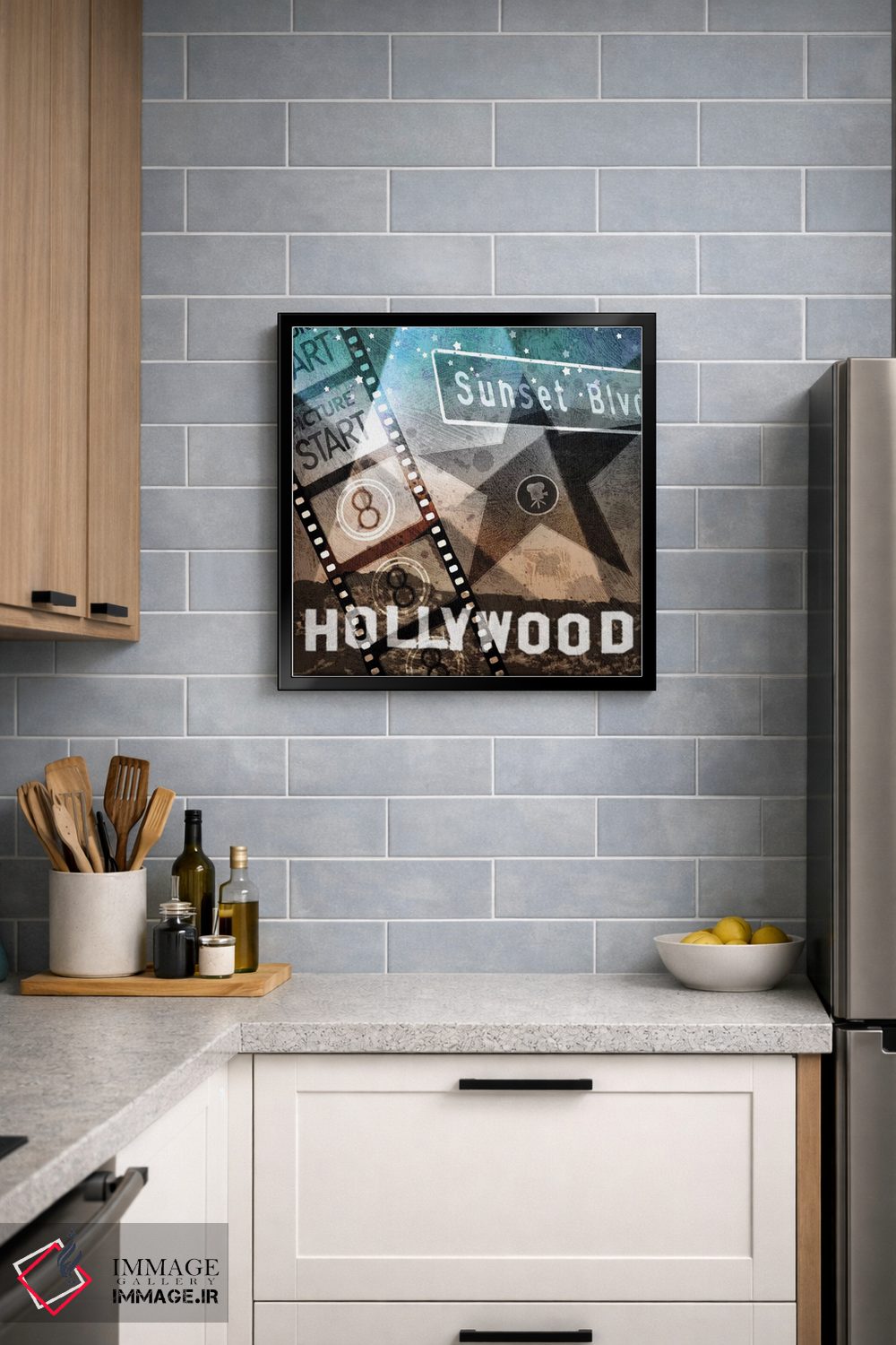 تابلو دکوراتیو بلوار غروب آفتاب اثر کیت مالت - D4B