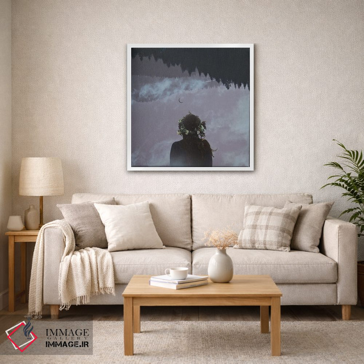 تابلو مدرن پسرفت اثر مدنایت مون ویژوالز - D2W
