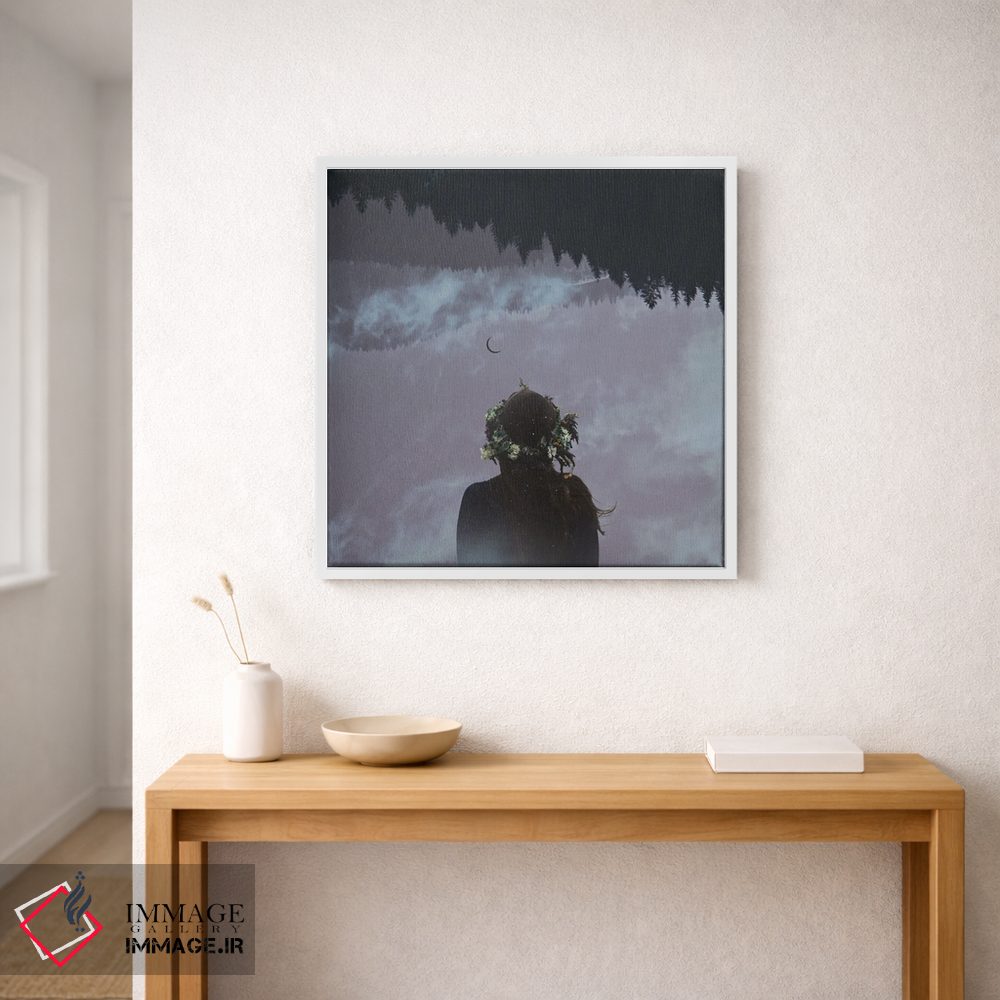 تابلو مدرن پسرفت اثر مدنایت مون ویژوالز - D1W