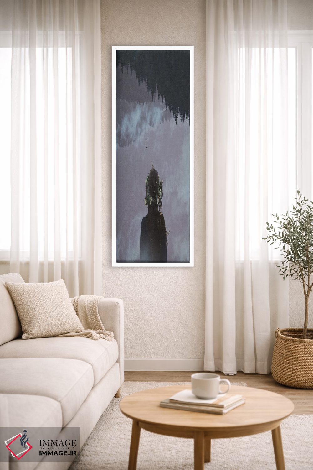 تابلو مدرن پسرفت اثر مدنایت مون ویژوالز - D3W