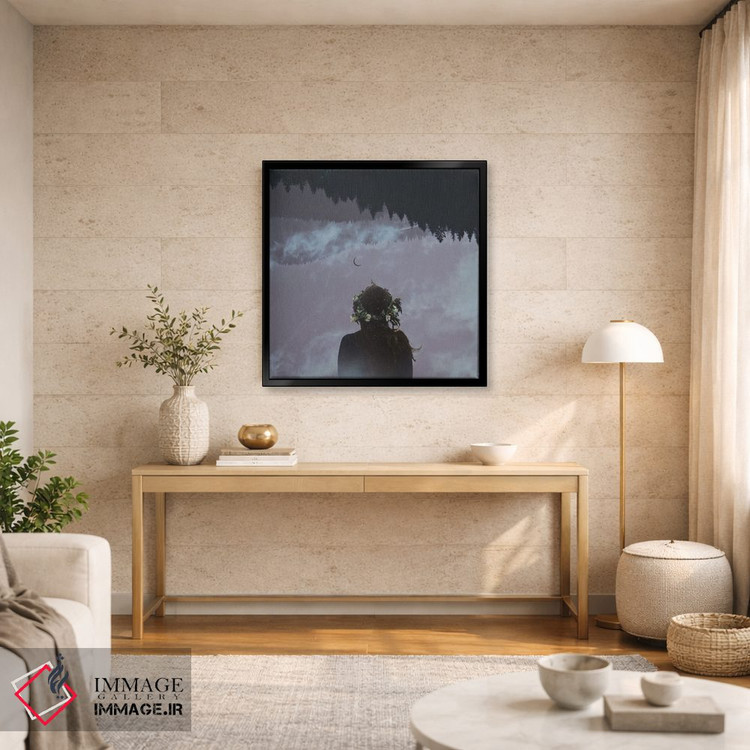 تابلو مدرن پسرفت اثر مدنایت مون ویژوالز - D4B