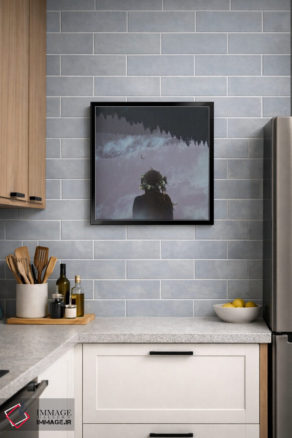 تابلو مدرن پسرفت اثر مدنایت مون ویژوالز - D5B