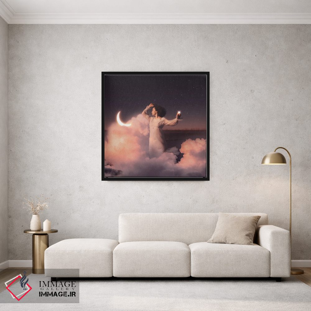 تابلو دکوراتیو رویای شفاف اثر مدنایت مون ویژوالز - D1B