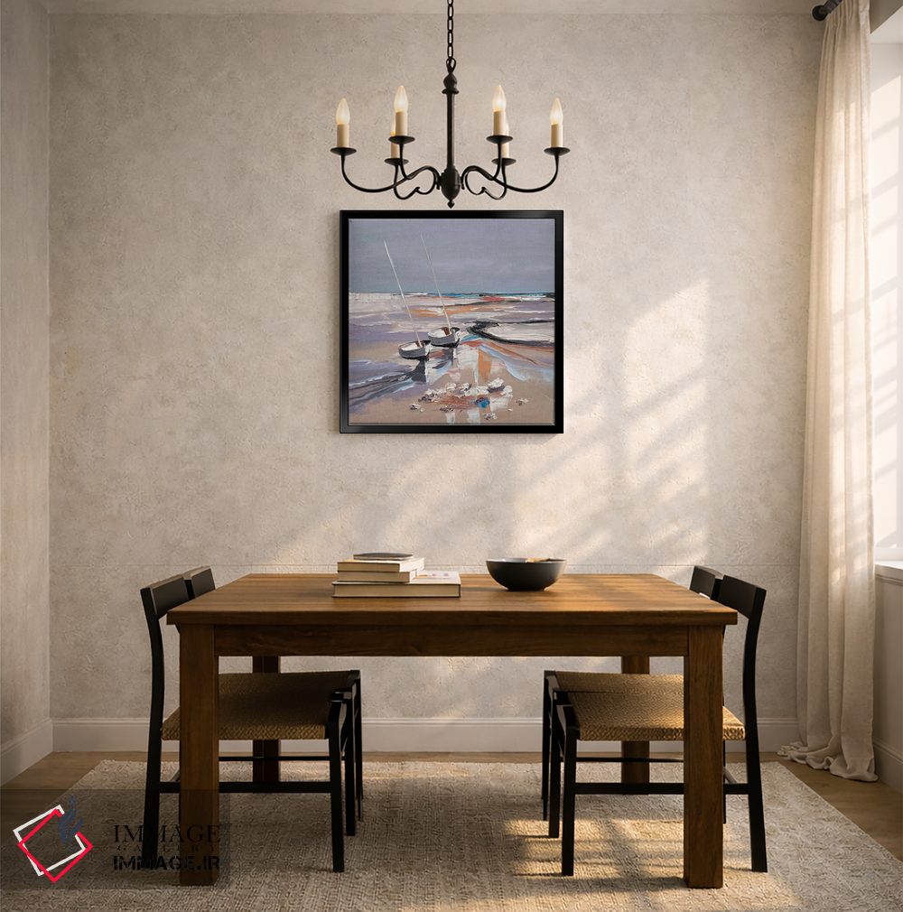 تابلو انتزاعی دو روح بر ساحل اثر کریستینا مالن - D5B