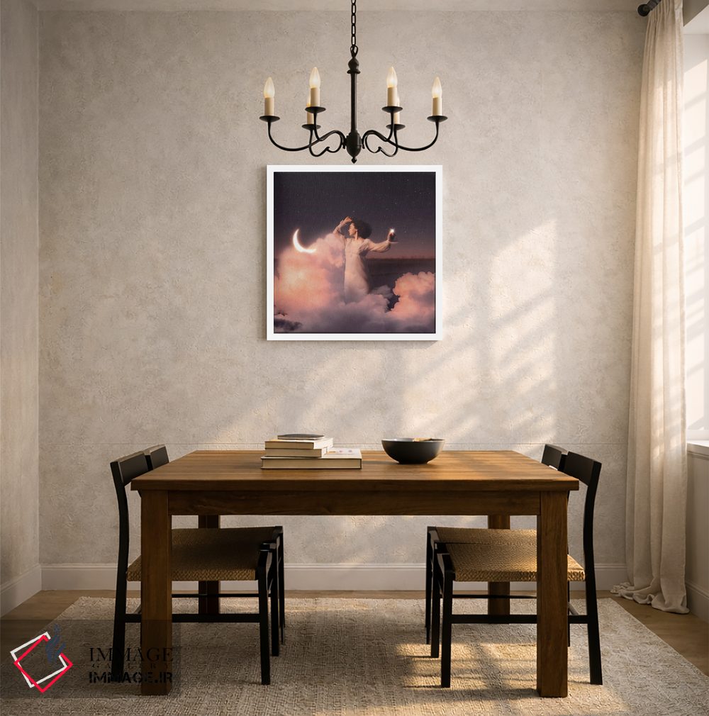 تابلو دکوراتیو رویای شفاف اثر مدنایت مون ویژوالز - D6W