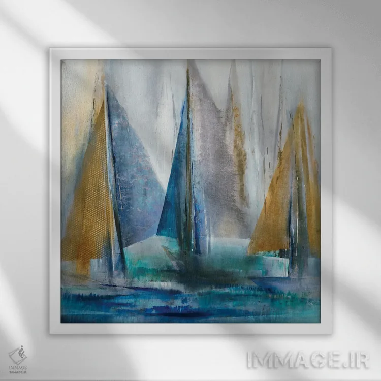 تابلو دکوراتیو گشت وگذار II اثر کی. ناری - نمای قابدار سفید