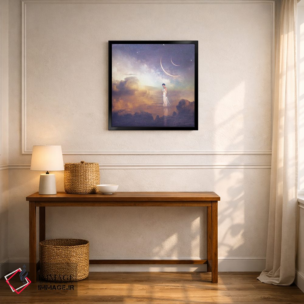 تابلو دکوراتیو سفر درونی اثر مدنایت مون ویژوالز - D6B