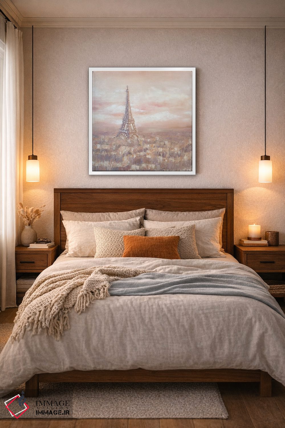 تابلو انتزاعی سپیده دم در پاریس اثر کریستینا مالن - D5W