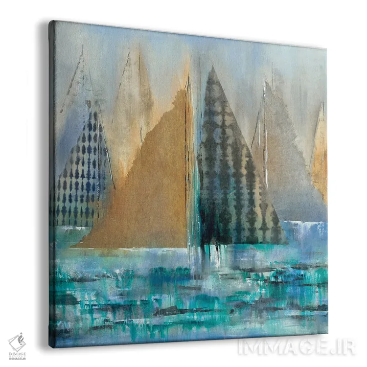 تابلو انتزاعی رها شدن II اثر کی. ناری - نمای پرسپکتیو محصول