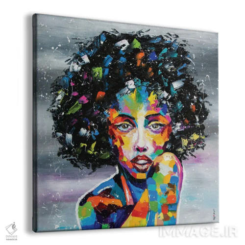 تابلو دکوراتیو دختر مرموز اثر کوپتسووا آرت - نمای پرسپکتیو محصول