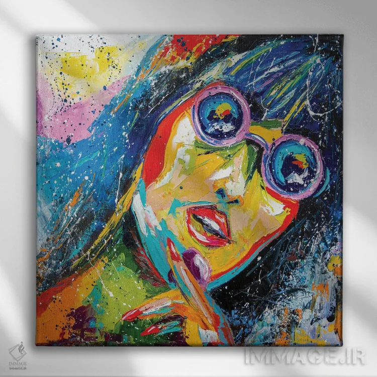 تابلو دکوراتیو خیلی گرم اثر کوپتسووا آرت - نمای روبهرو روی دیوار