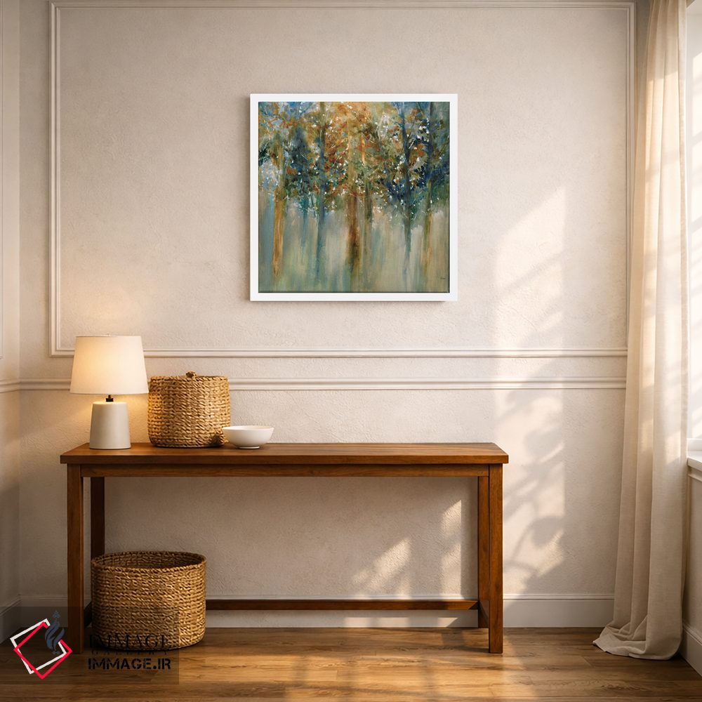 تابلو انتزاعی برگ های روستایی II اثر کی. ناری - D6W