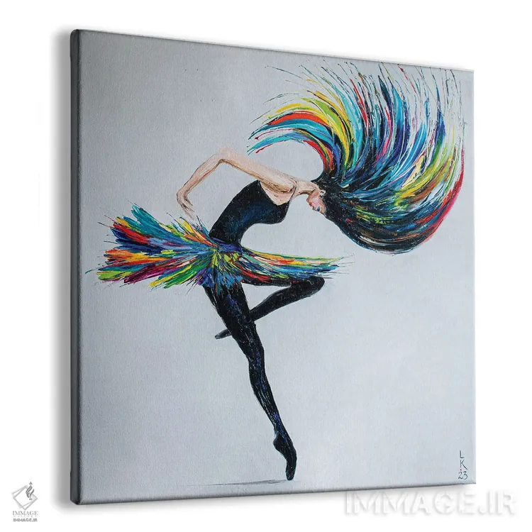 تابلو دکوراتیو بیایید برقصیم اثر کوپتسووا آرت - نمای پرسپکتیو محصول