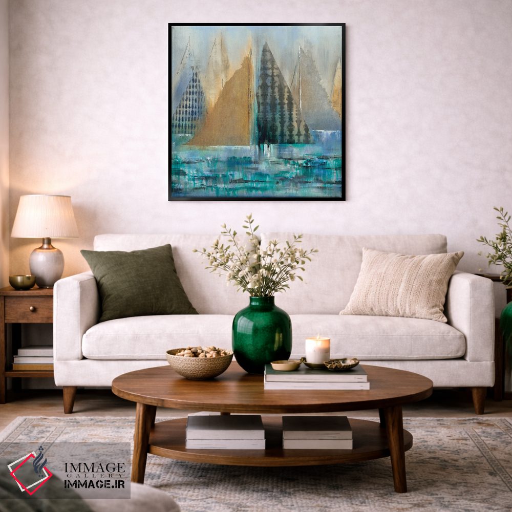 تابلو انتزاعی رها شدن II اثر کی. ناری - D2B