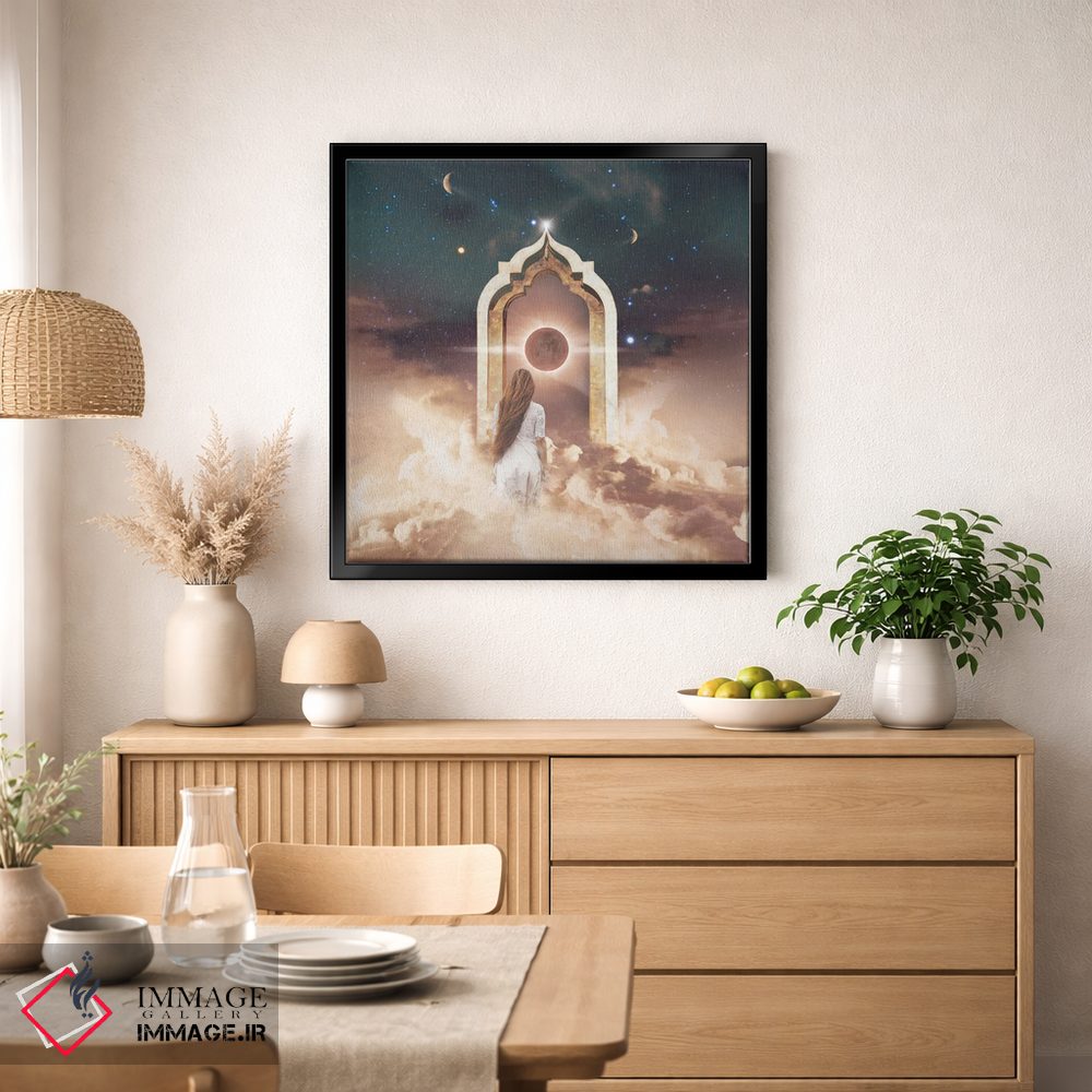 تابلو دکوراتیو دروازه صحرا اثر مدنایت مون ویژوالز - D1B