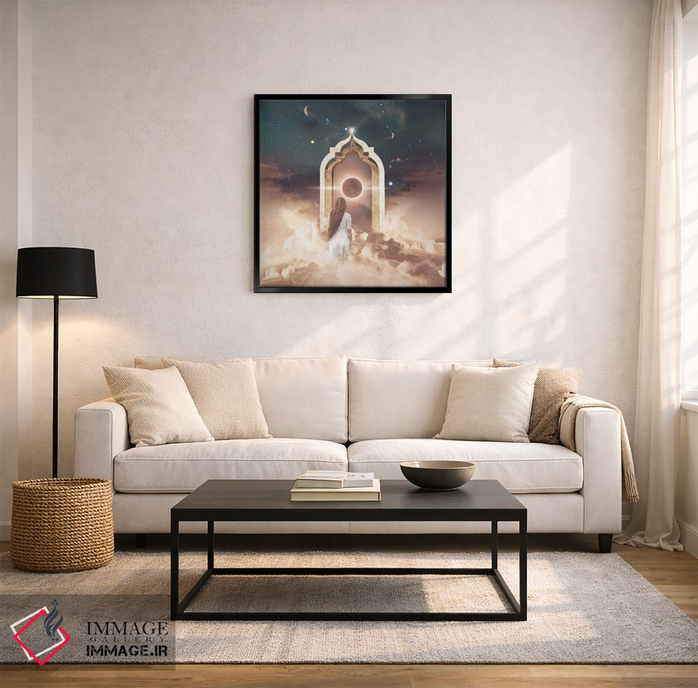 تابلو دکوراتیو دروازه صحرا اثر مدنایت مون ویژوالز - D2B