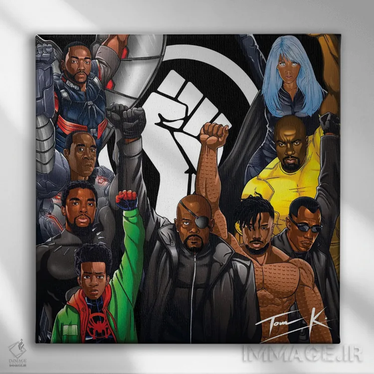 تابلو دکوراتیو قدرت اثر تام کینگو - نمای روبهرو روی دیوار