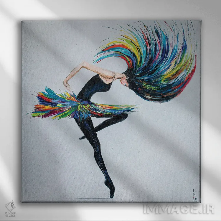 تابلو دکوراتیو بیایید برقصیم اثر کوپتسووا آرت - نمای روبهرو روی دیوار