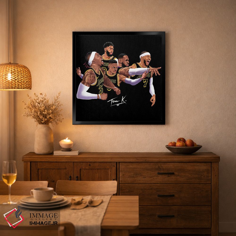 تابلو دکوراتیو نمایش لیکرز اثر تام کینگو - D3B