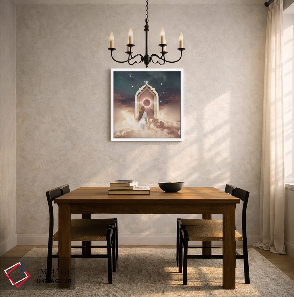 تابلو دکوراتیو دروازه صحرا اثر مدنایت مون ویژوالز - D3W