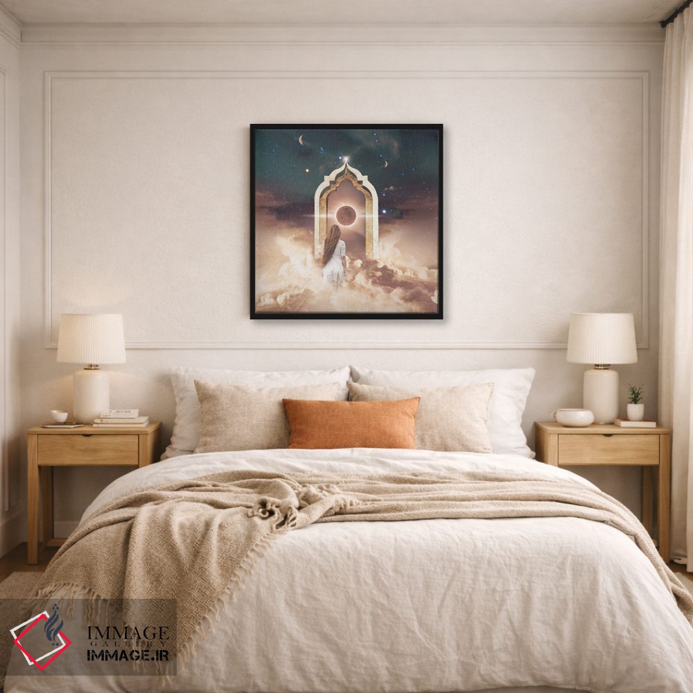 تابلو دکوراتیو دروازه صحرا اثر مدنایت مون ویژوالز - D6B